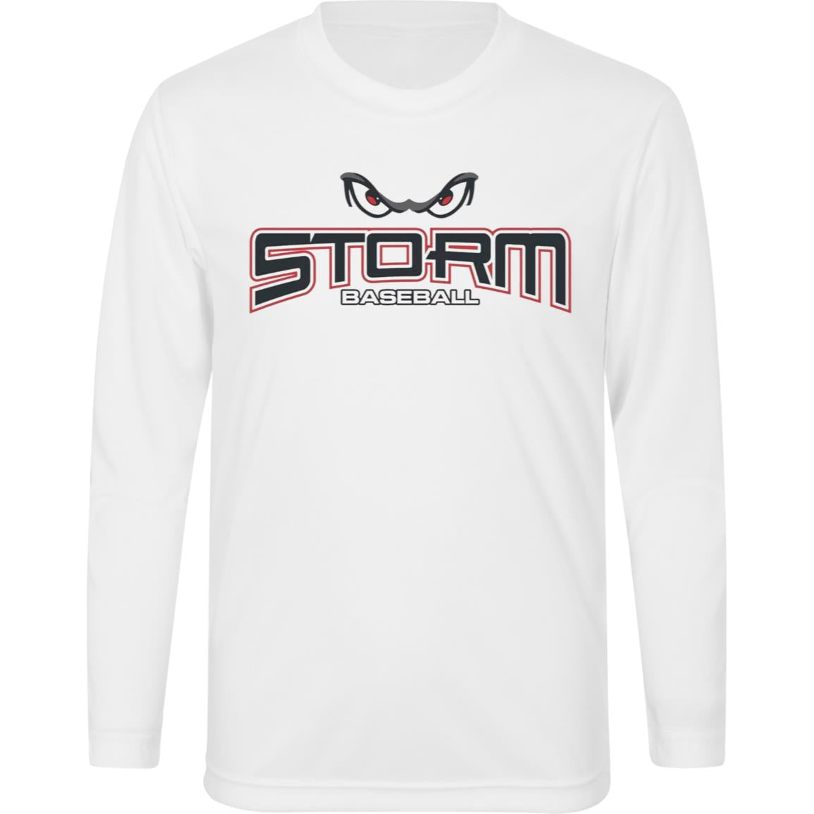 007 - STORM BASEBALL YOUTH LONG SLEEVE PERFORMANCE TEE