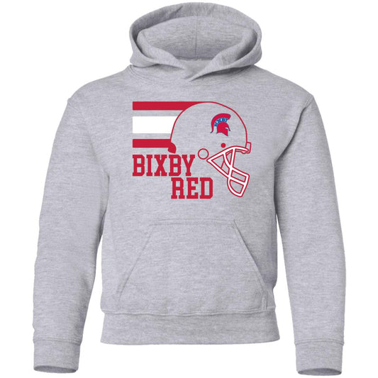 TOUCHDOWN SPARTANS BIXBY RED YOUTH PULLOVER HOODIE