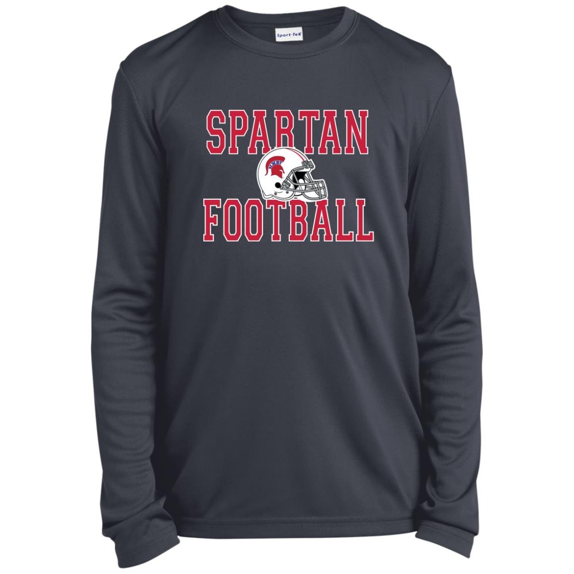 BIXBY SPARTANS FOOTBALL YOUTH LONG SLEEVE PERFORMANCE TEE - The Club