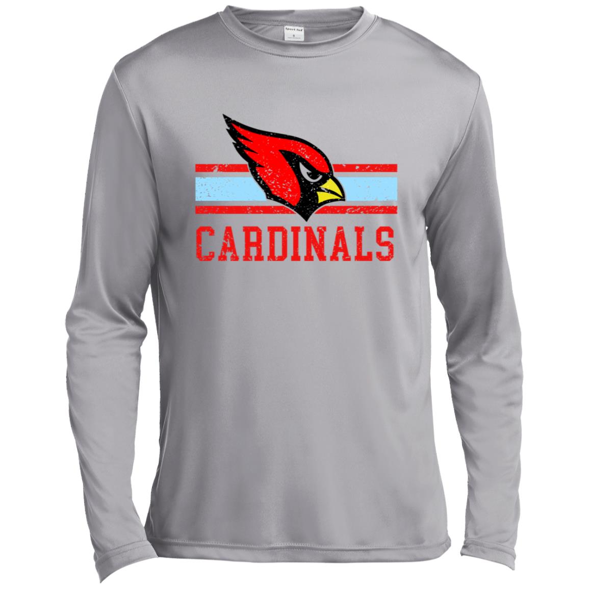 COLLINSVILLE CARDINALS ADULT LONG SLEEVE PERFORMANCE TEE - The Club