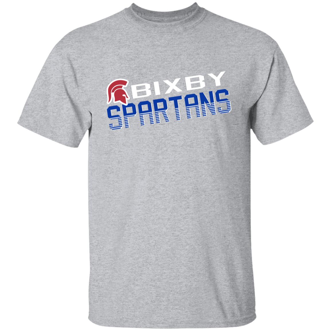 SPARTAN SPIRIT STRIPE YOUTH 100% COTTON T-SHIRT