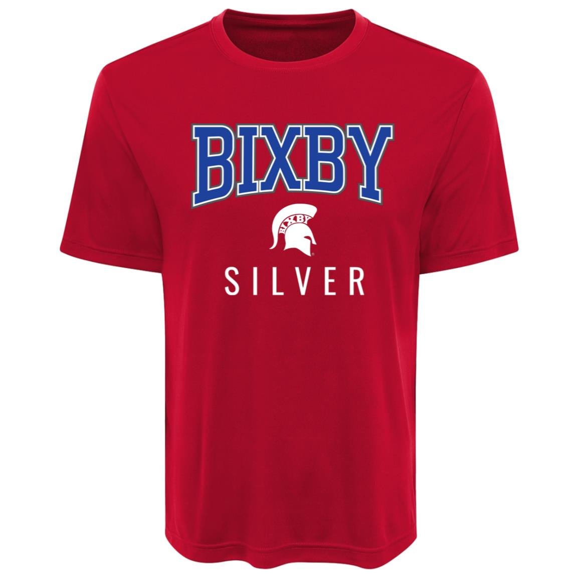 BIXBY SILVER FOOTBALL ADULT PERFORMANCE TEE - The Club