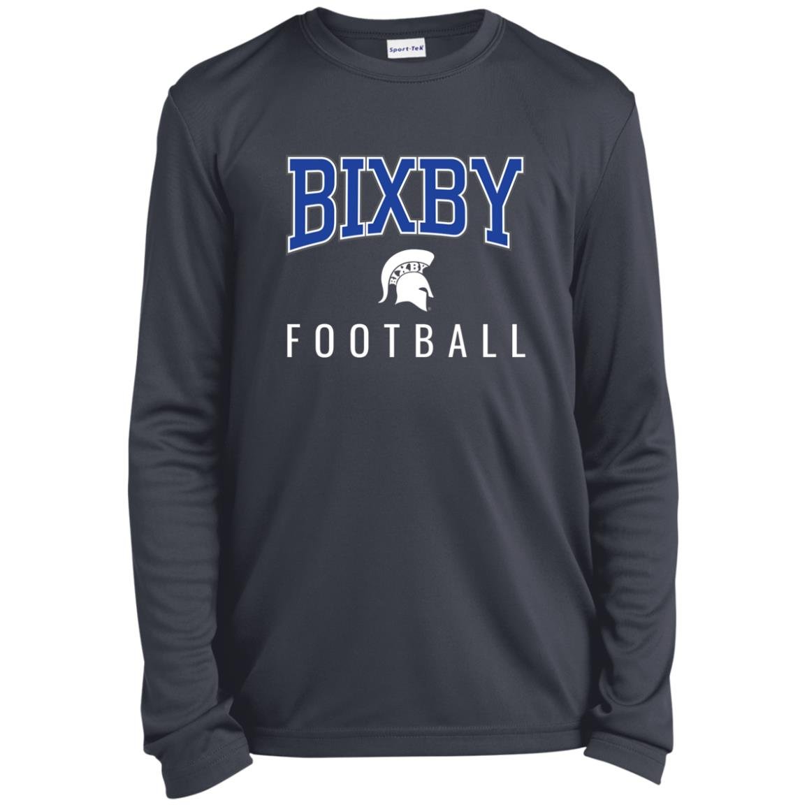 BIXBY SPARTANS FOOTBALL YOUTH LONG SLEEVE PERFORMANCE TEE - The Club
