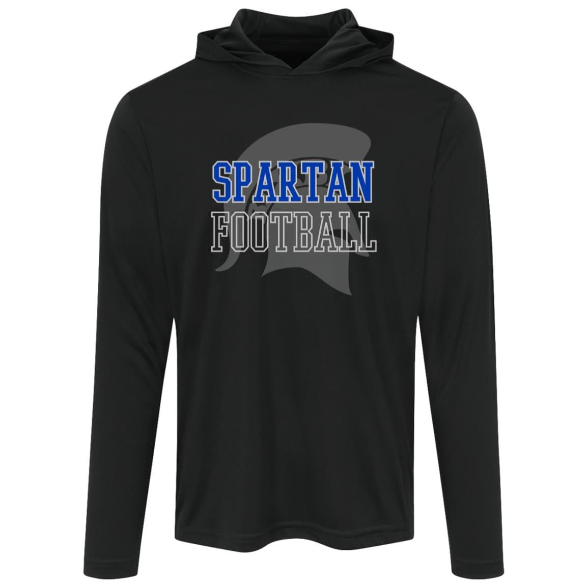BIXBY SPARTANS FOOTBALL ADULT HOODED PERFORMANCE TEE - The Club