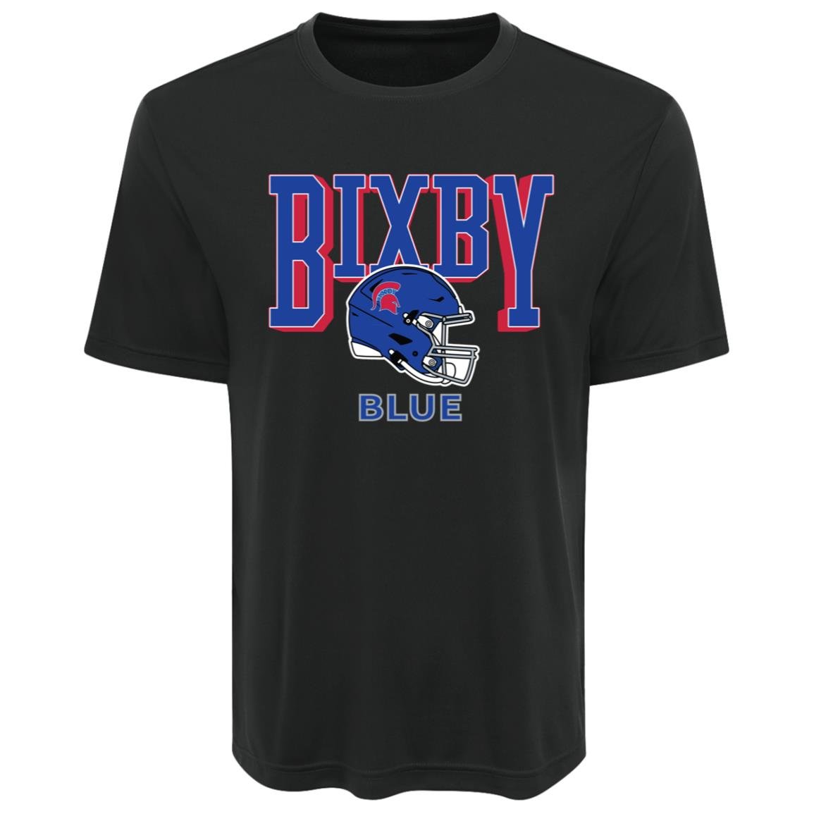 BIXBY BLUE FOOTBALL ADULT PERFORMANCE TEE - The Club