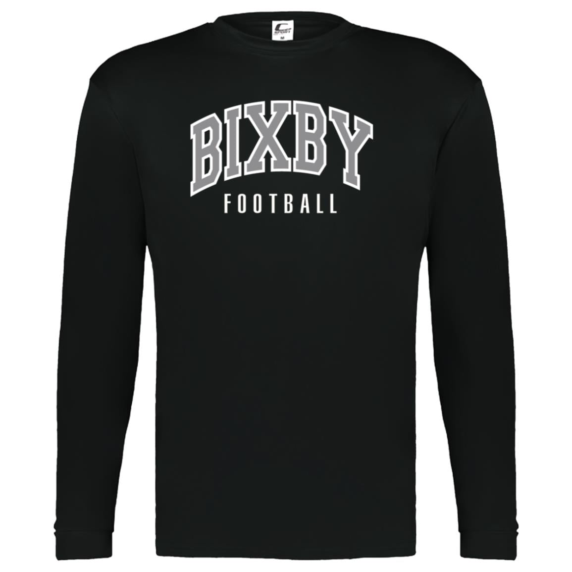 BIXBY SPARTAN FOOTBALL - Youth Performance Long Sleeve Tee