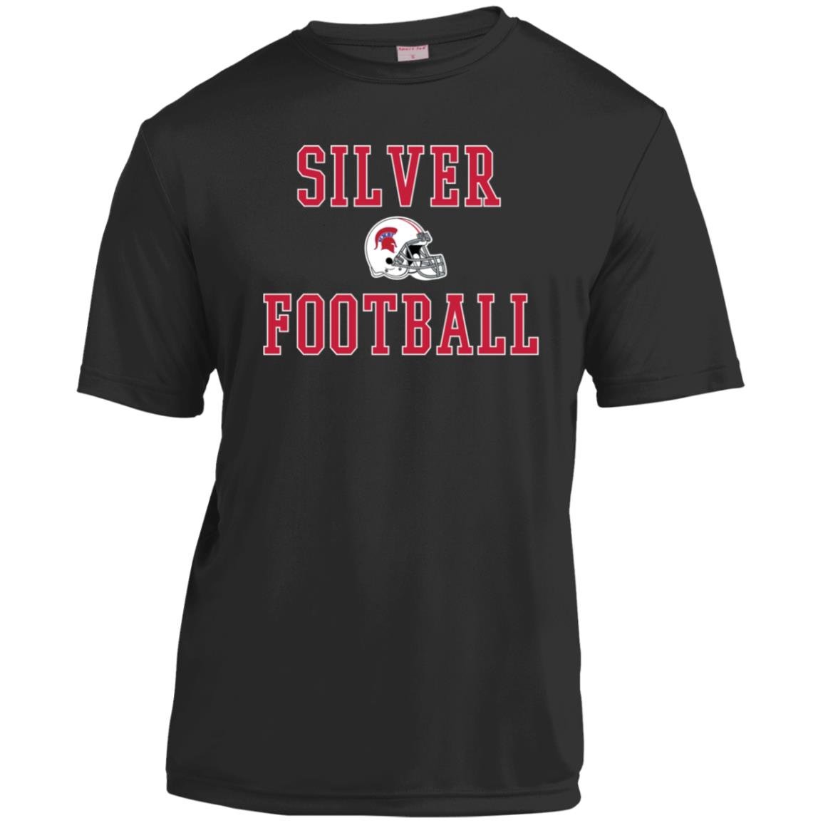 BIXBY SILVER FOOTBALL YOUTH PERFORMANCE TEE - The Club