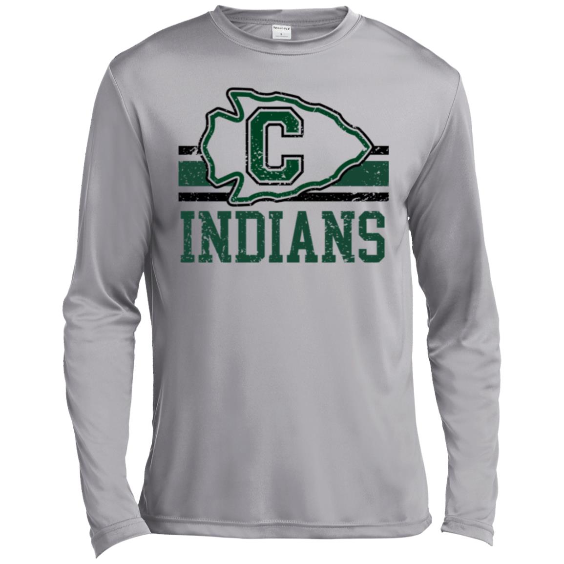 CATOOSA INDIANS MEN'S LONG SLEEVE PERFORMANCE TEE - The Club