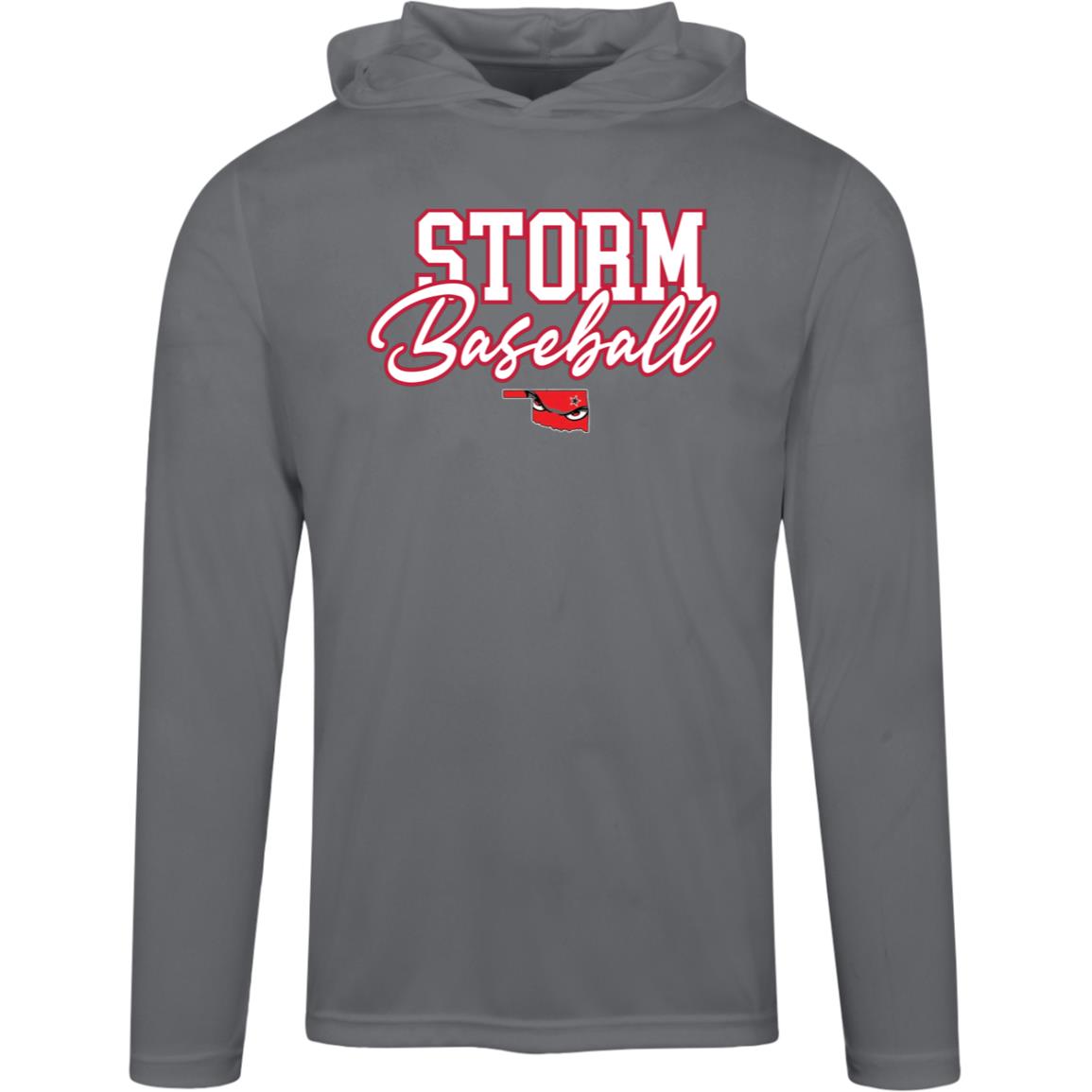 004 - STORM BASEBALL ADULT HOODED PERFORMANCE TEE