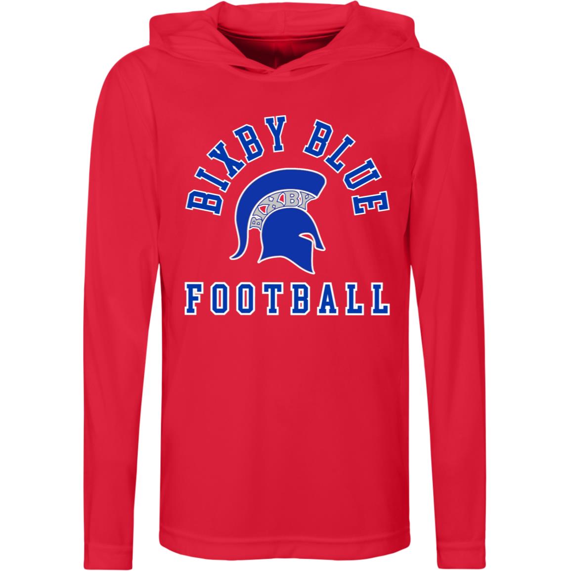 TRUE BLUE BIXBY YOUTH PERFORMANCE HOODED TEE