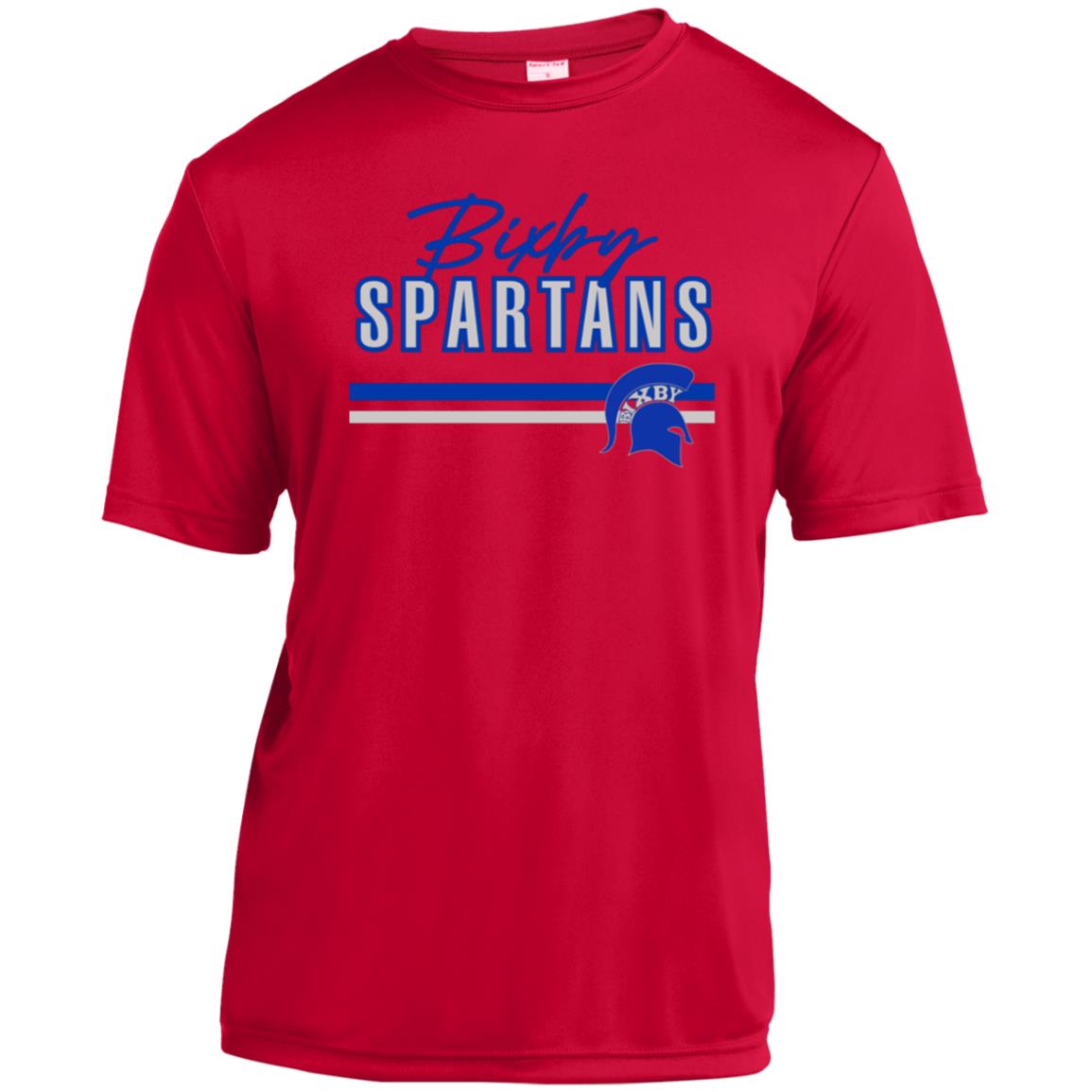 BIXBY SPARTANS YOUTH PERFORMANCE TEE - The Club