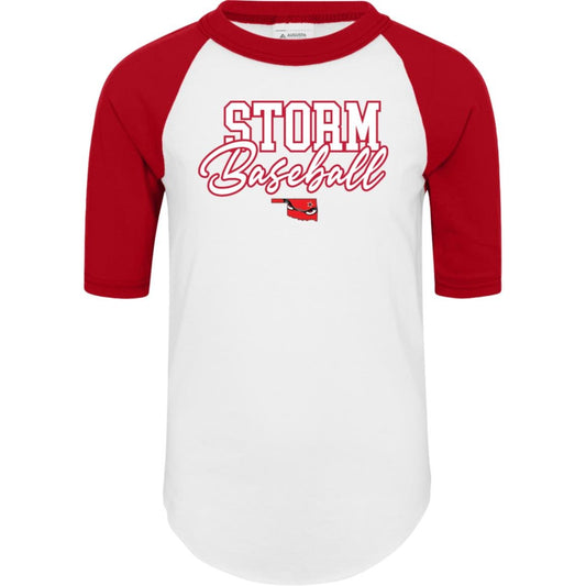 004 - COLORBLOCK RAGLAN YOUTH TEE - The Club