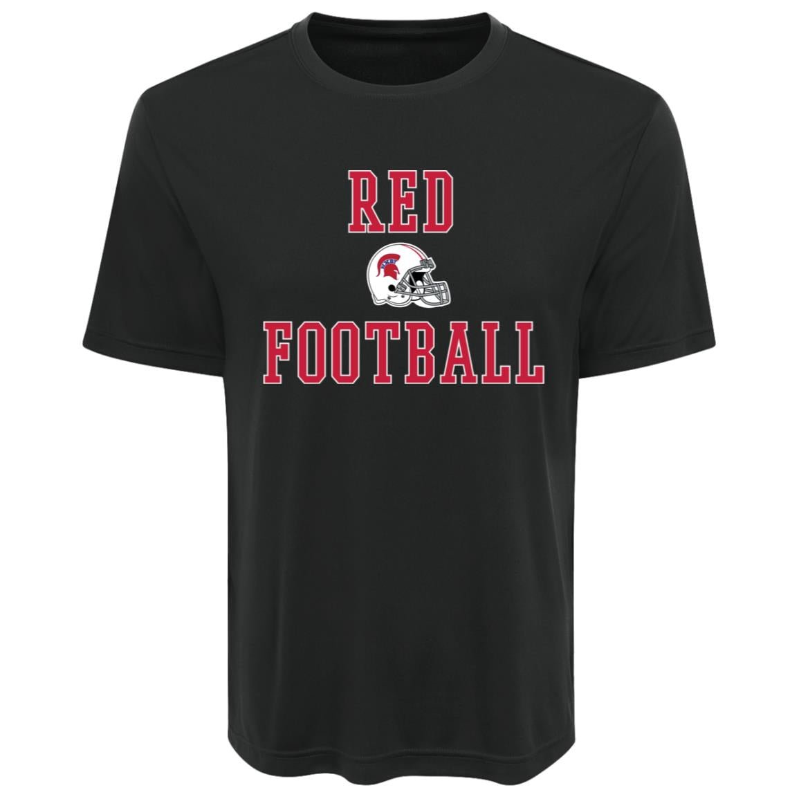 BIXBY RED FOOTBALL ADULT PERFORMANCE TEE - The Club