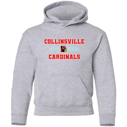 COLLINSVILLE CARDINALS YOUTH HOODED PULLOVER - The Club