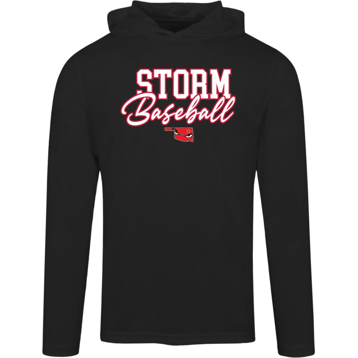 004 - STORM BASEBALL ADULT HOODED PERFORMANCE TEE