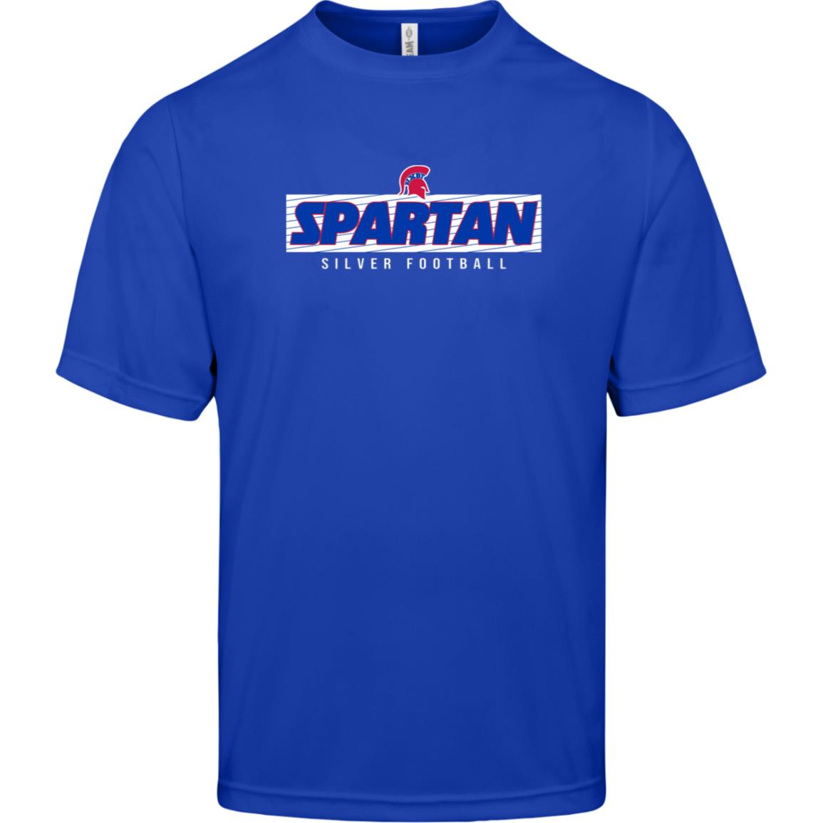 SPARTAN VICTORY BIXBY SILVER ADULT PERFORMANCE TEE