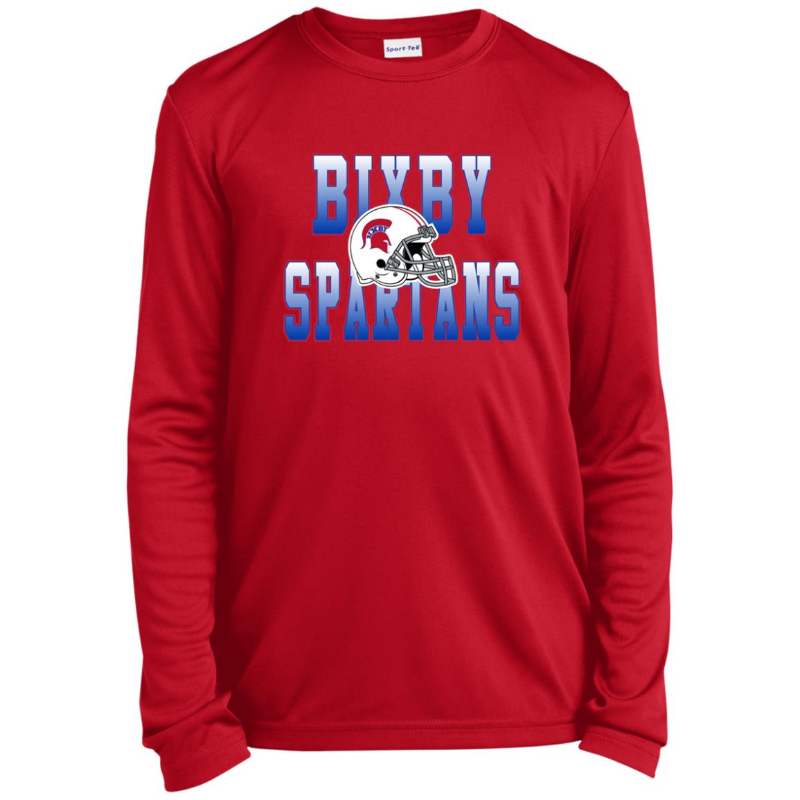 BIXBY SPARTANS FOOTBALL YOUTH LONG SLEEVE PERFORMANCE TEE - The Club