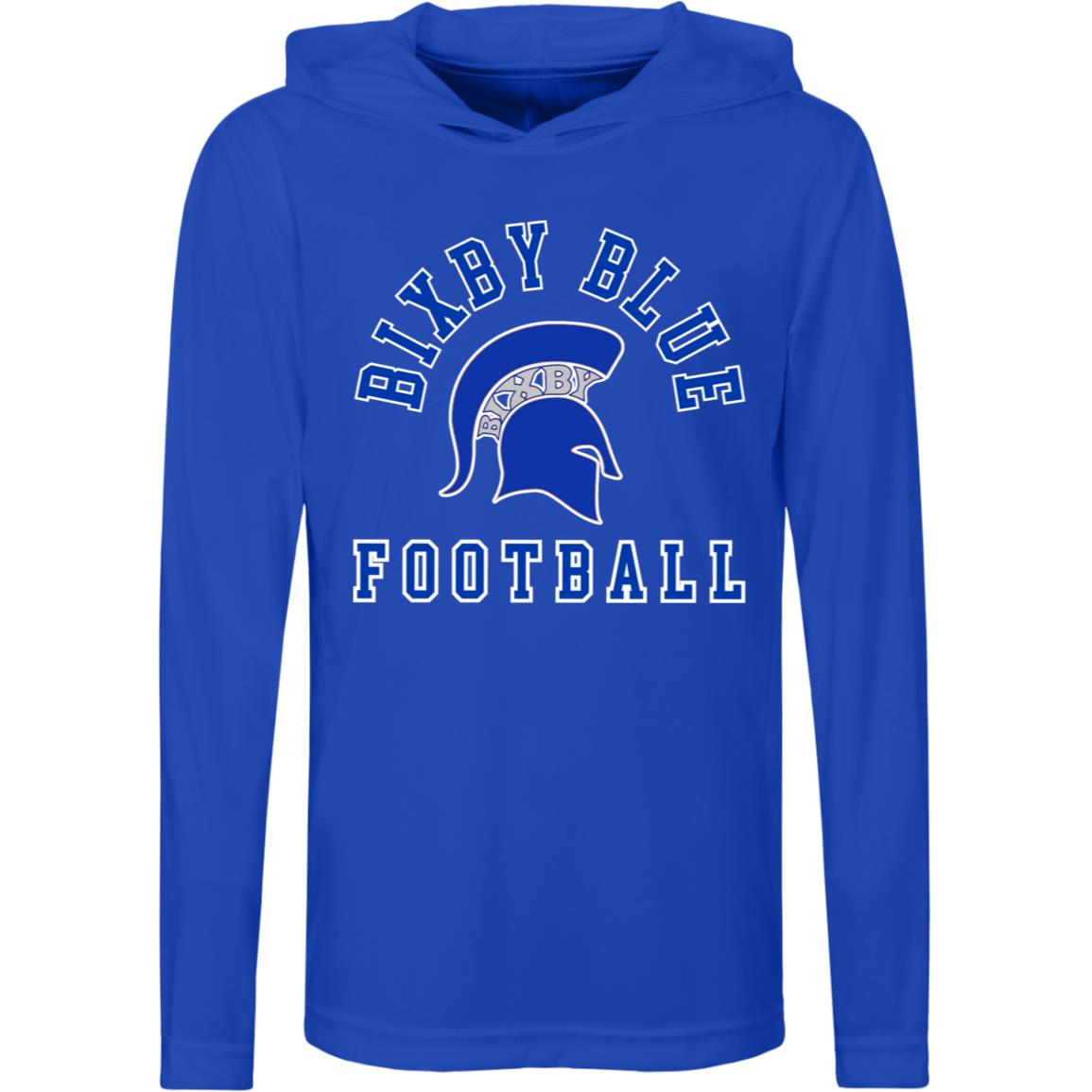 TRUE BLUE BIXBY YOUTH PERFORMANCE HOODED TEE