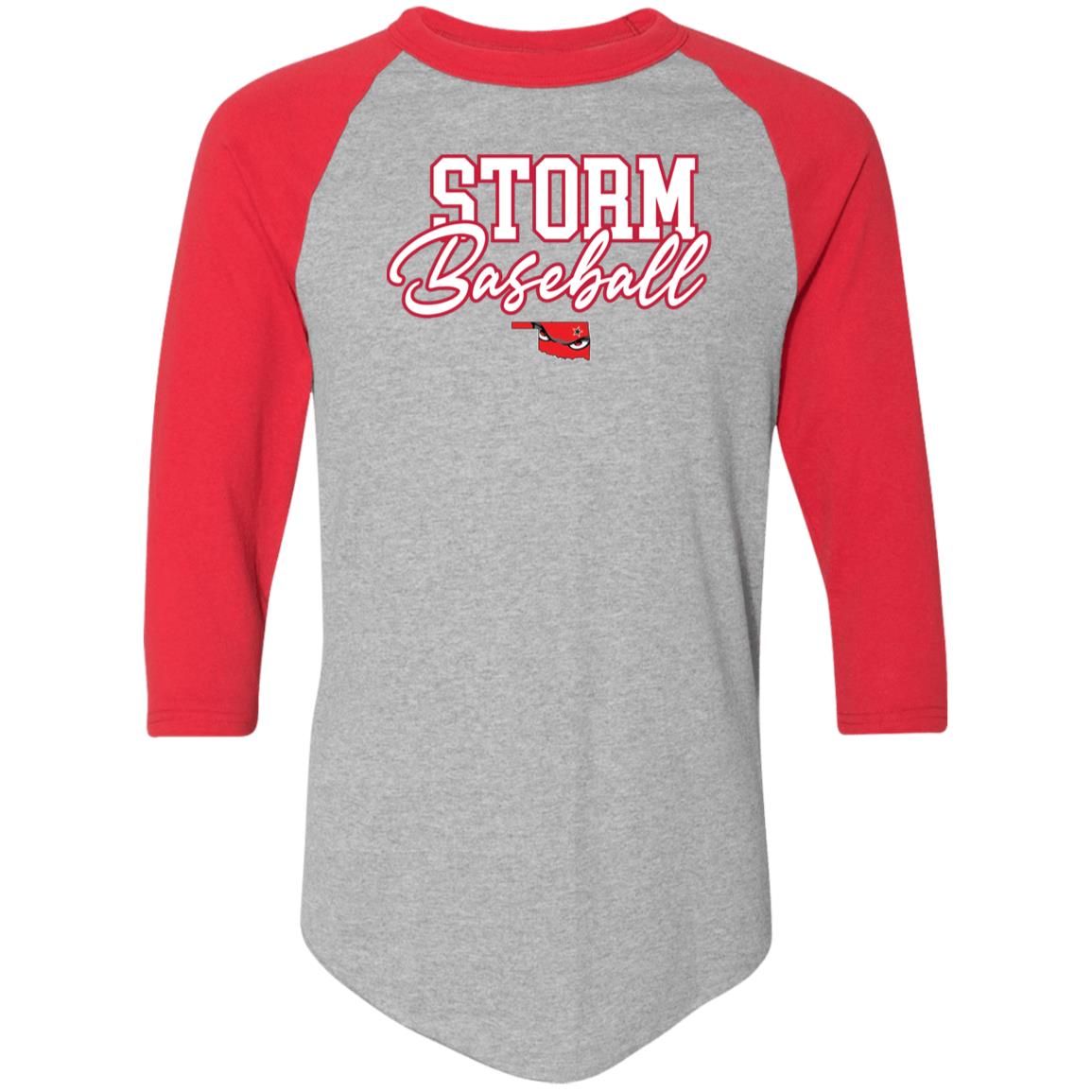 004 - STORM BASEBALL ADULT RAGLAN TEE