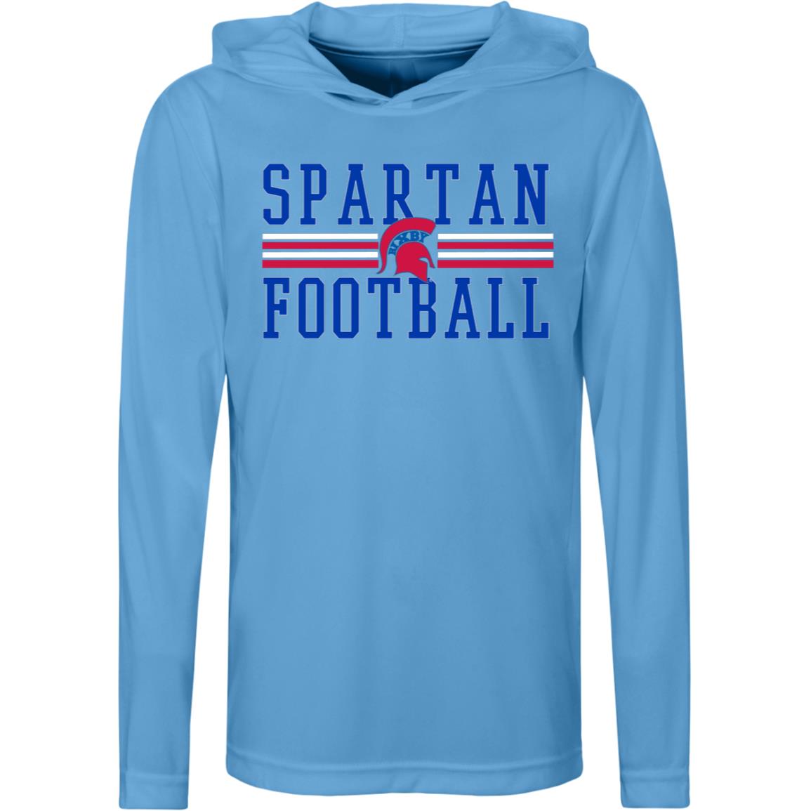 BIXBY SPARTAN GLORY YOUTH PERFORMANCE HOODED TEE