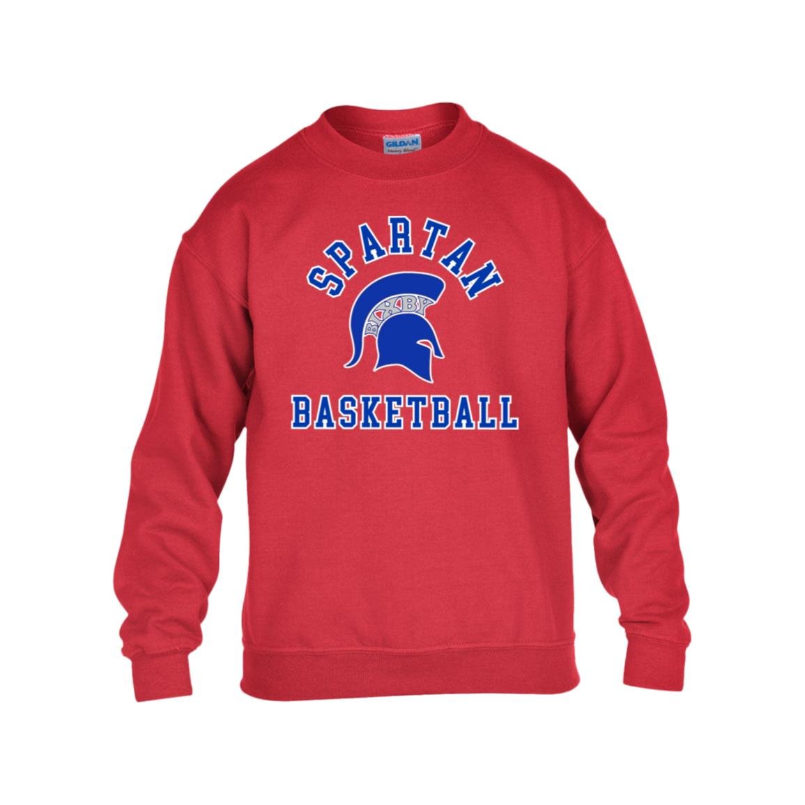 Spartan Basketball Classic Gildan YOUTH Heavy Blend Fleece Crew - The Club