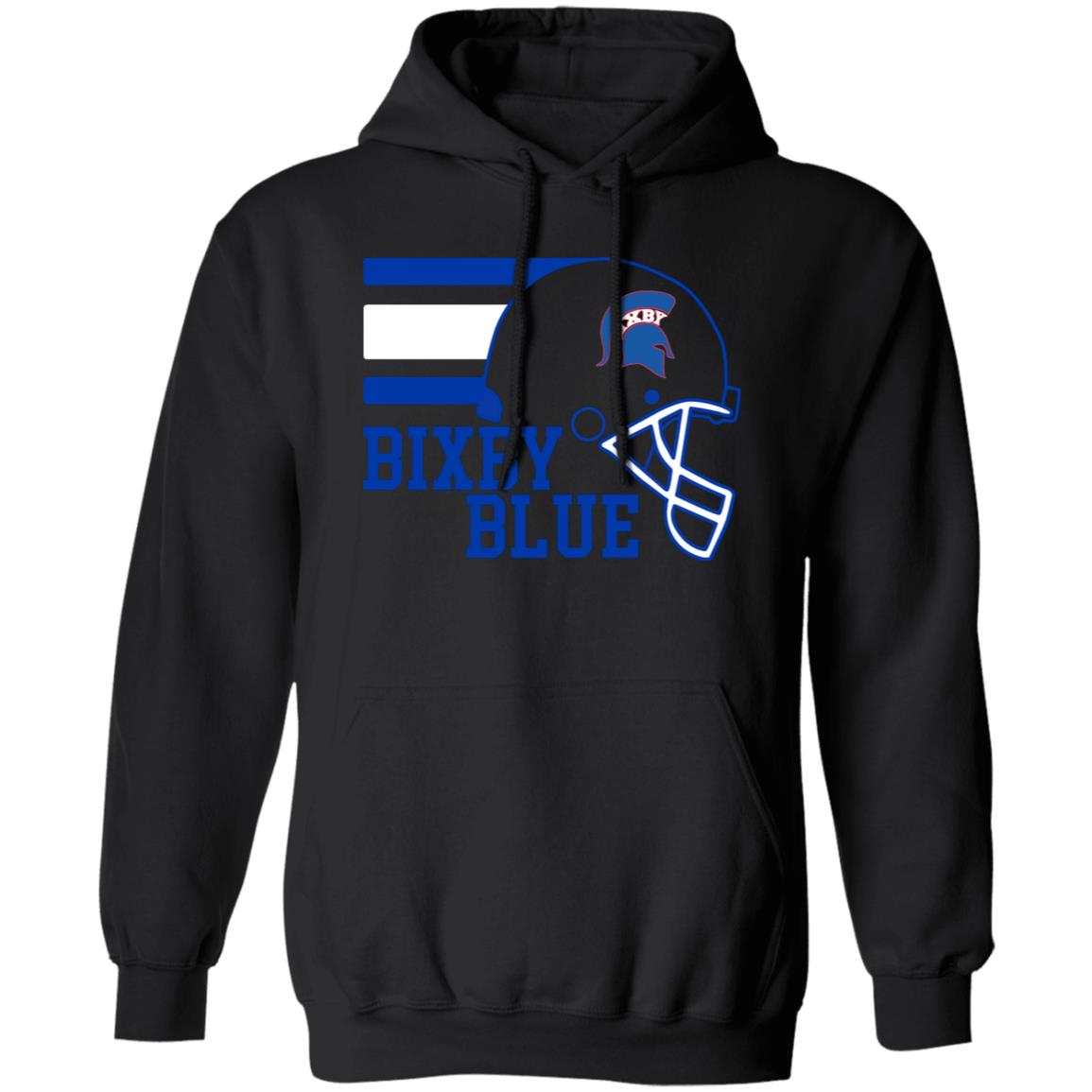 TOUCHDOWN SPARTANS BIXBY BLUE ADULT PULLOVER HOODIE