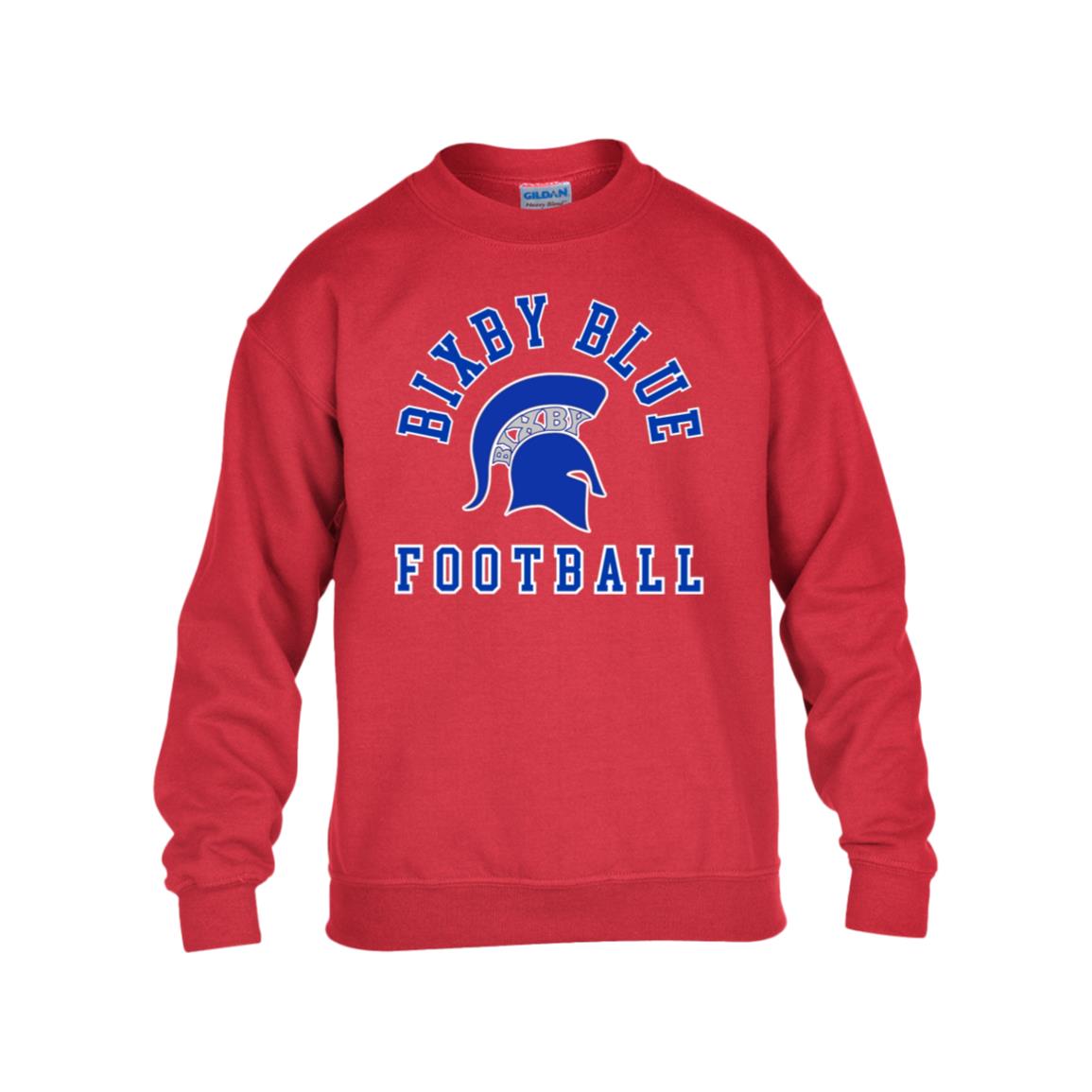 TRUE BLUE BIXBY YOUTH HEAVY BLEND FLEECE CREW