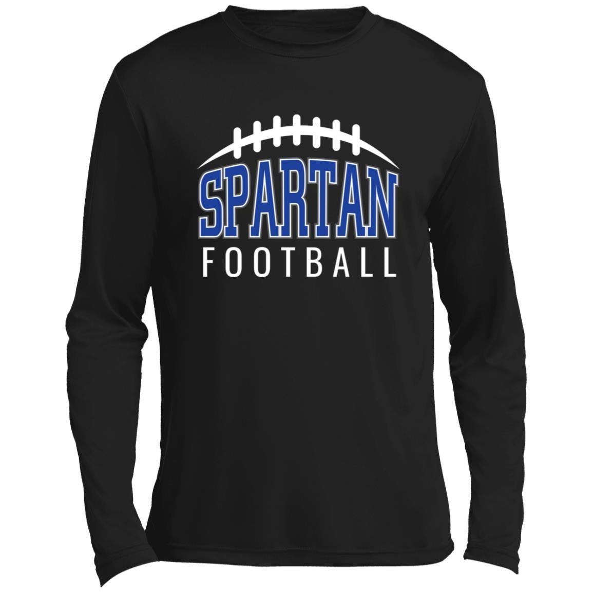BIXBY SPARTANS FOOTBALL ADULT LONG SLEEVE PERFORMANCE TEE - The Club