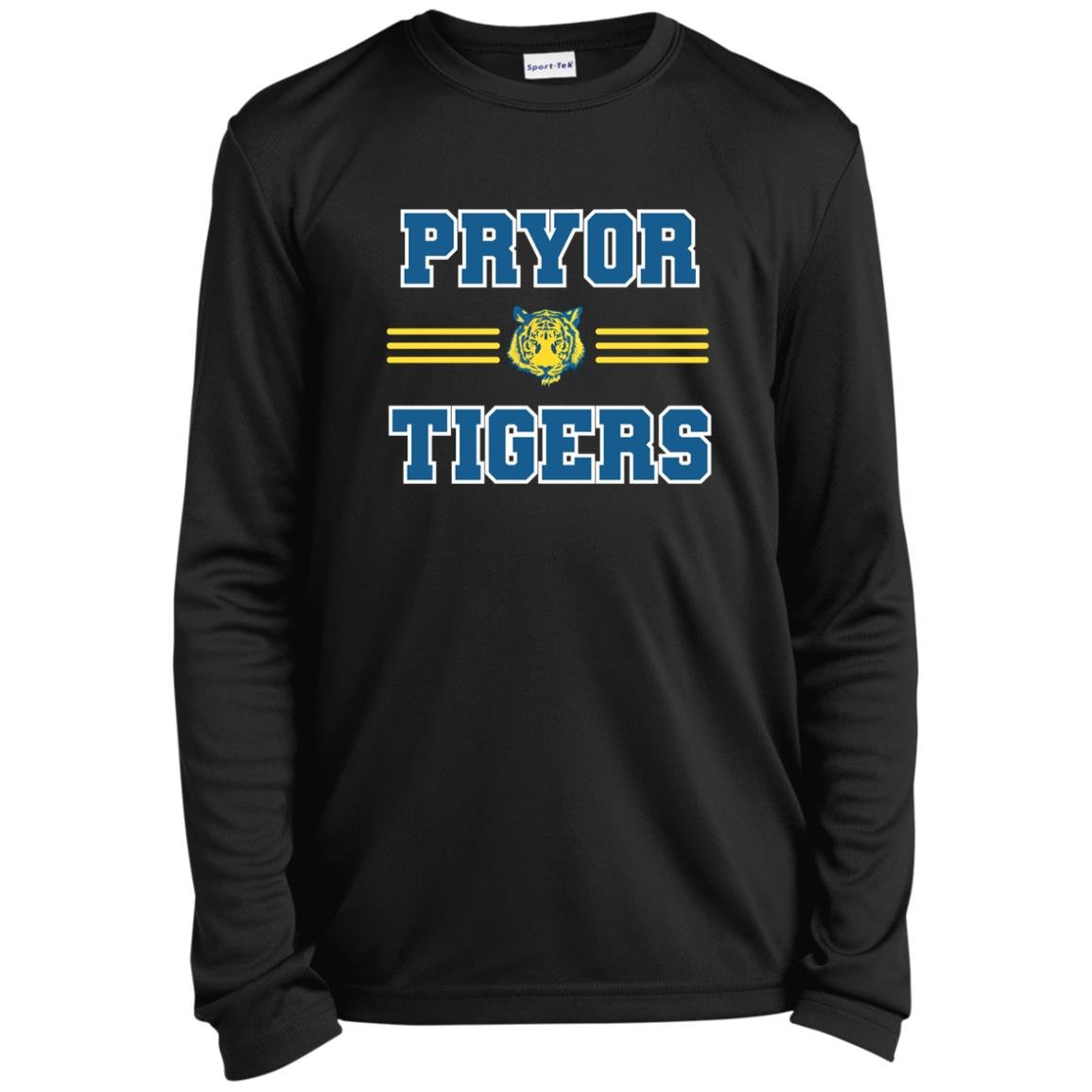 PRYOR TIGERS YOUTH LONG SLEEVE PERFORMANCE TEE - The Club