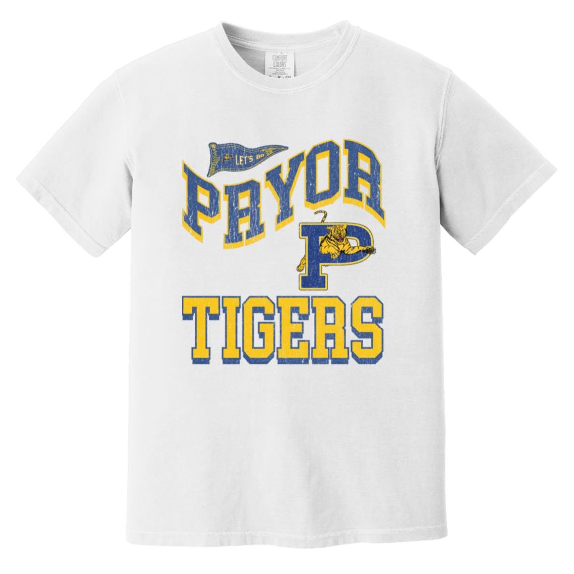 PRYOR TIGERS ADULT GARMENT WASHED TEE - The Club