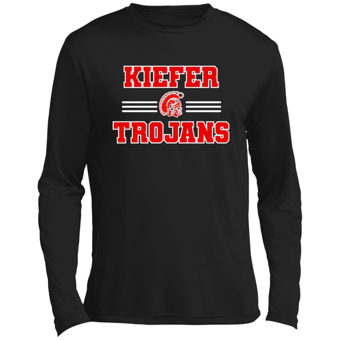 KIEFER TROJANS ADULT LONG SLEEVE PERFORMANCE TEE - The Club