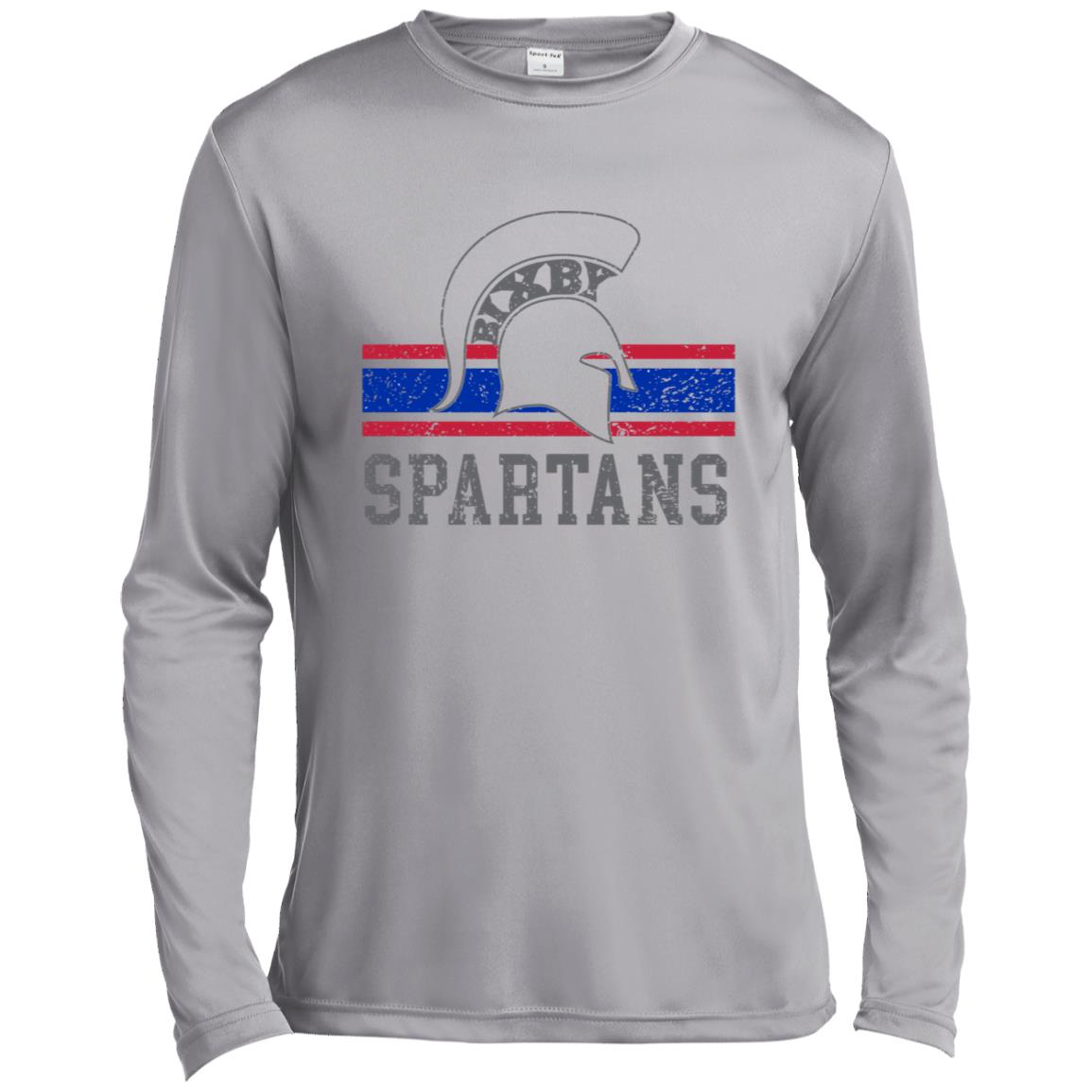 BIXBY SPARTANS ADULT LONG SLEEVE PERFORMANCE TEE - The Club