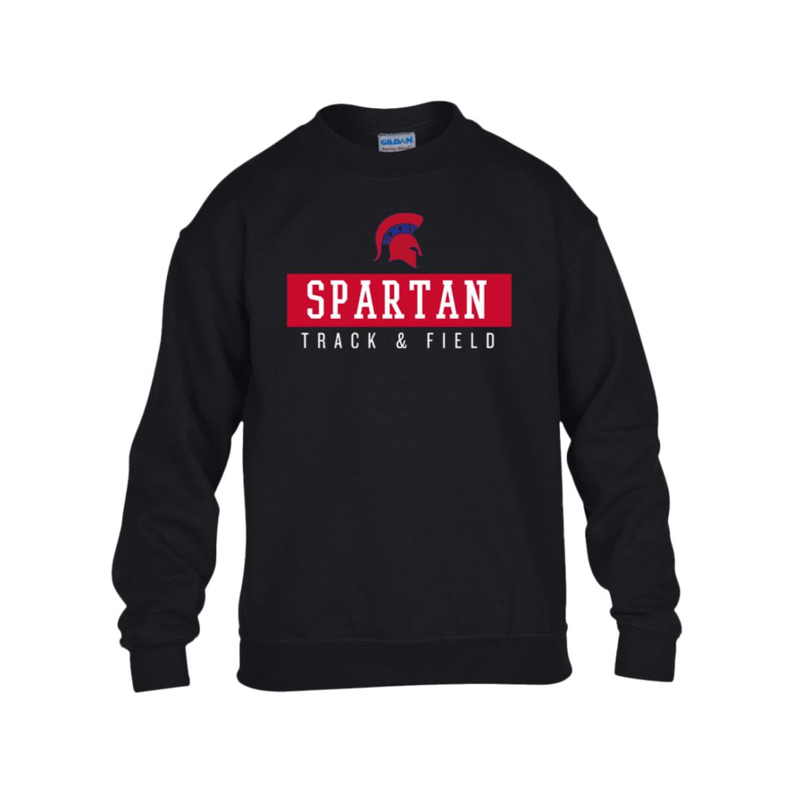 REFINED SPARTAN T&F GILDAN KIDS HEAVY BLEND FLEECE CREW