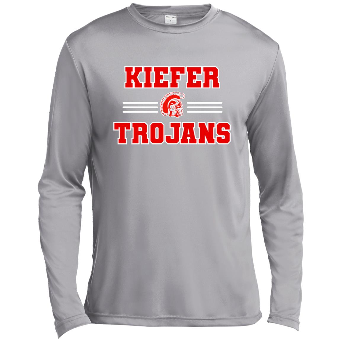 KIEFER TROJANS ADULT LONG SLEEVE PERFORMANCE TEE - The Club