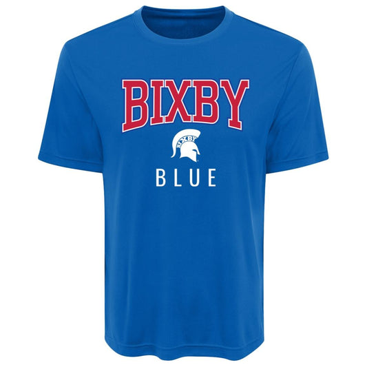BIXBY BLUE FOOTBALL ADULT PERFORMANCE TEE - The Club