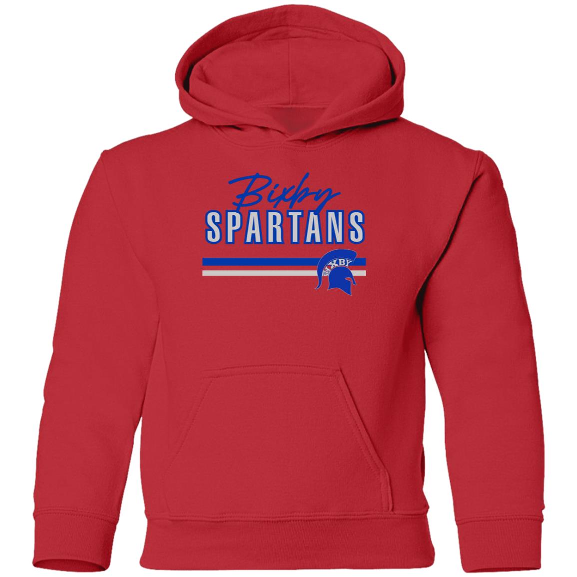 BIXBY SPARTANS YOUTH HOODED PULLOVER - The Club