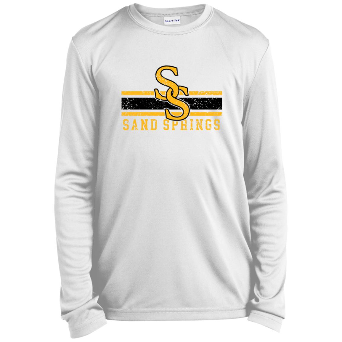 SAND SPRINGS SANDITES YOUTH LONG SLEEVE PERFORMANCE TEE - The Club