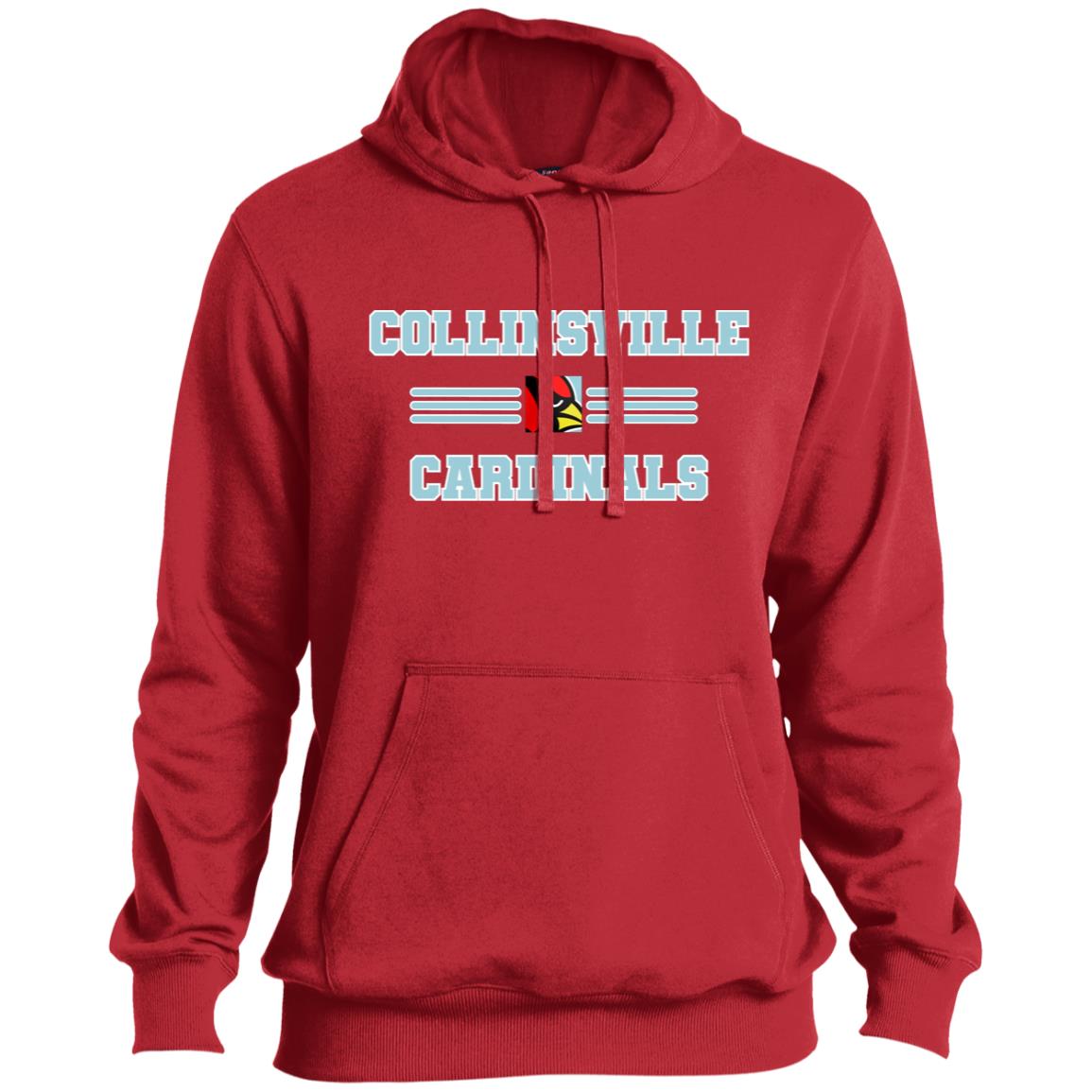 COLLINSVILLE CARDINALS ADULT HOODED PULLOVER - The Club