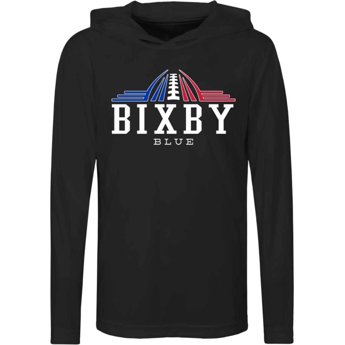 LEGENDS BIXBY BLUE YOUTH PERFORMANCE HOODED TEE