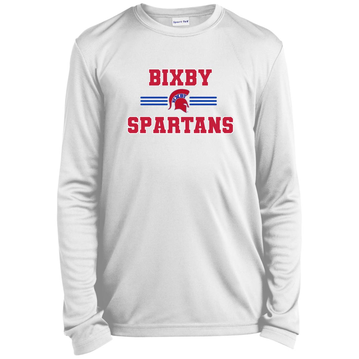 BIXBY SPARTANS YOUTH LONG SLEEVE PERFORMANCE TEE - The Club