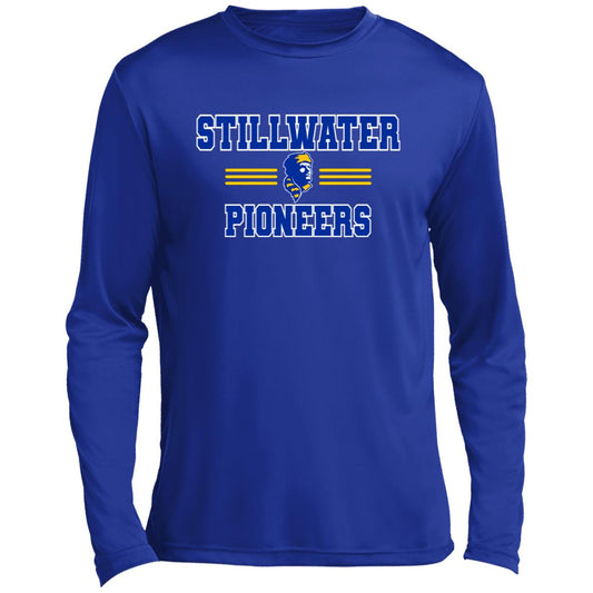 STILLWATER PIONEERS ADULT LONG SLEEVE PERFORMANCE TEE - The Club