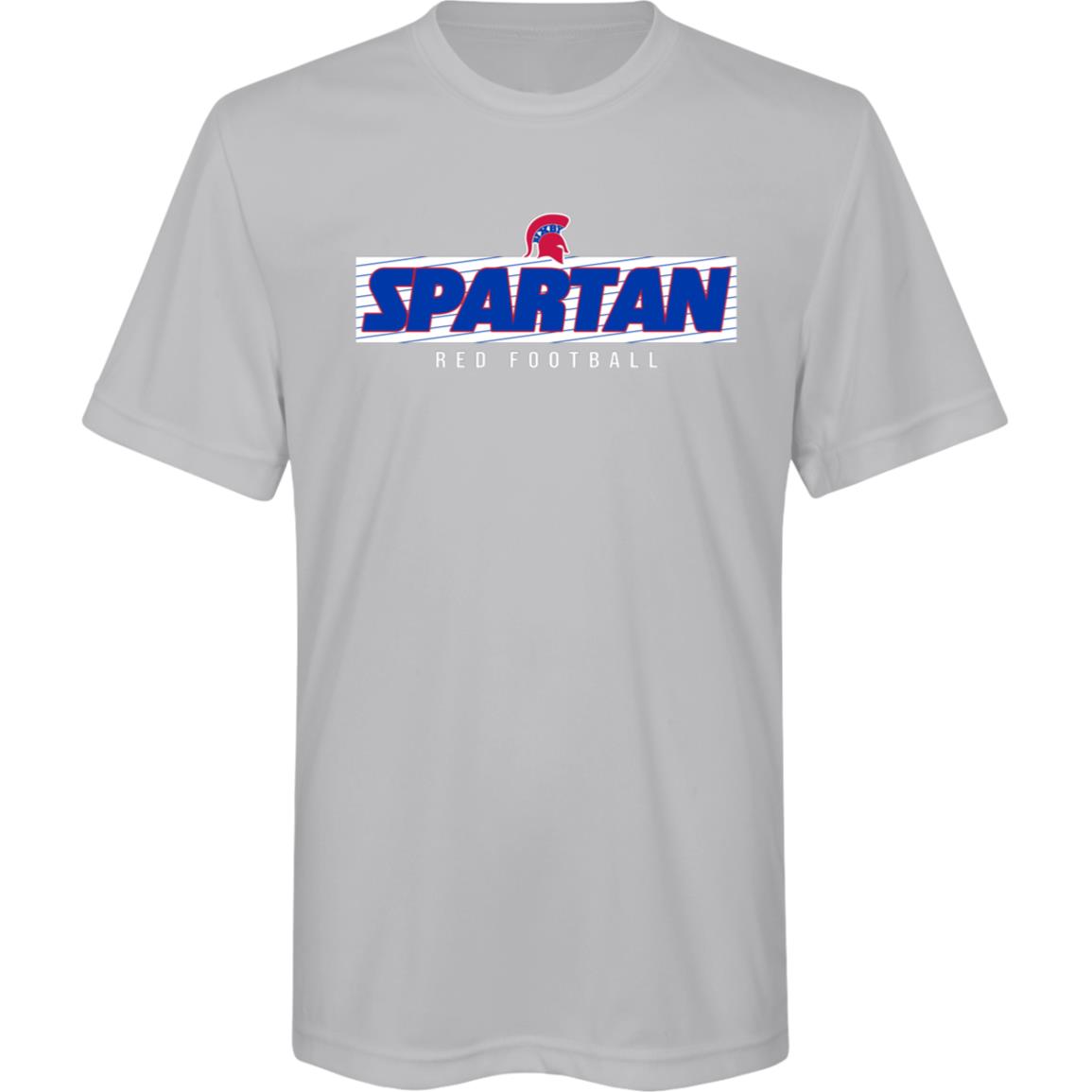 SPARTAN VICTORY BIXBY RED YOUTH PERFORMANCE TEE