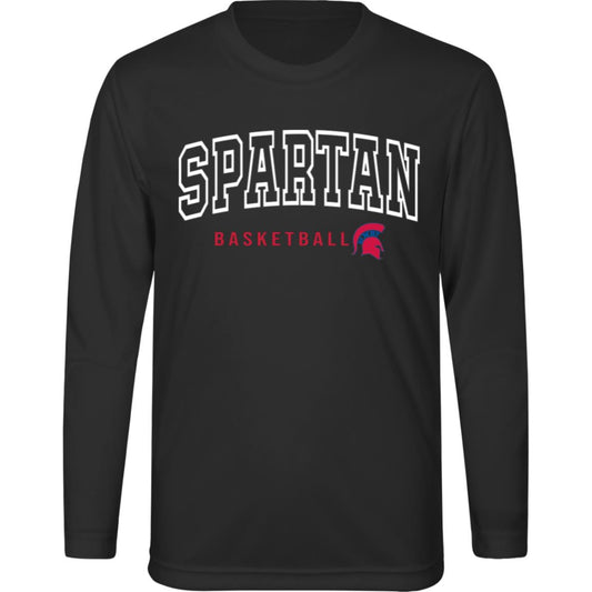 Classic Spartan Basketball Youth Performance Long Sleeve Tee