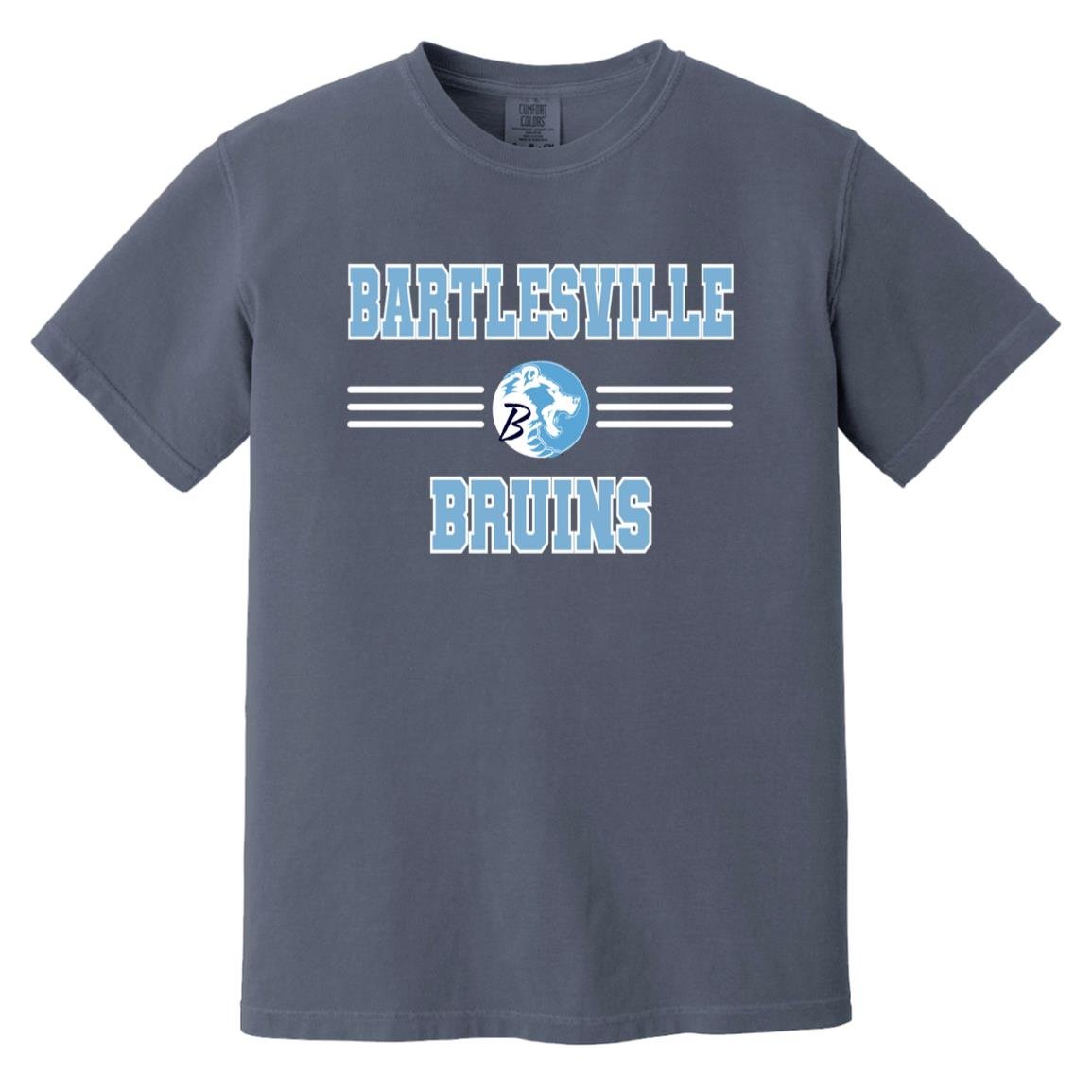 BARTLESVILLE BRUINS ADULT GARMENT WASHED TEE - The Club