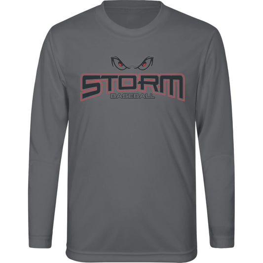 007 - STORM BASEBALL YOUTH LONG SLEEVE PERFORMANCE TEE