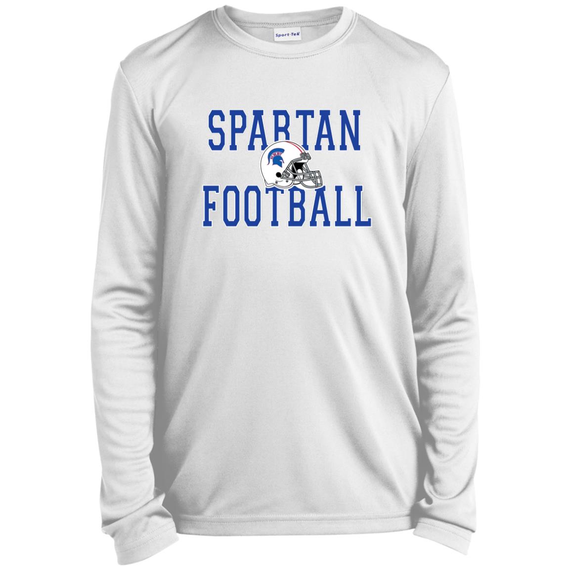BIXBY SPARTANS FOOTBALL YOUTH LONG SLEEVE PERFORMANCE TEE - The Club