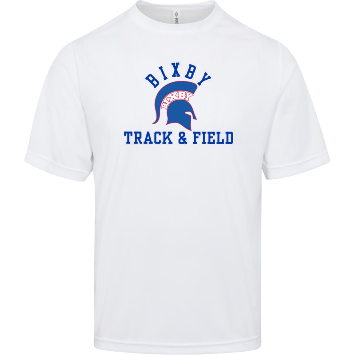 RED AND BLUE TRUE T&F ADULT PERFORMANCE TEE