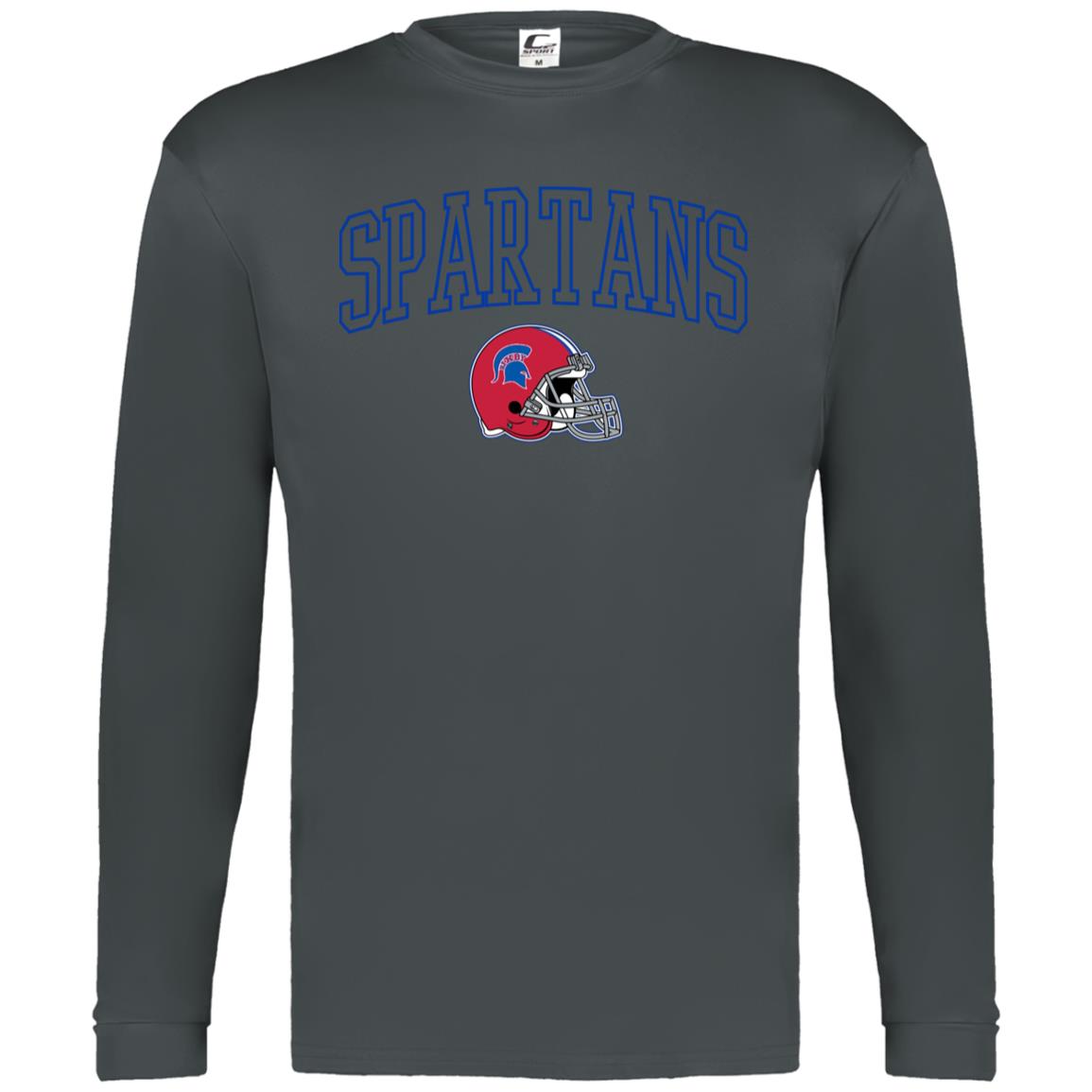 BIXBY SPARTAN FOOTBALL - Men's Performance Long Sleeve Tee
