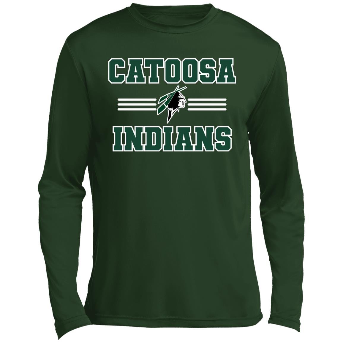 CATOOSA INDIANS MEN'S LONG SLEEVE PERFORMANCE TEE - The Club
