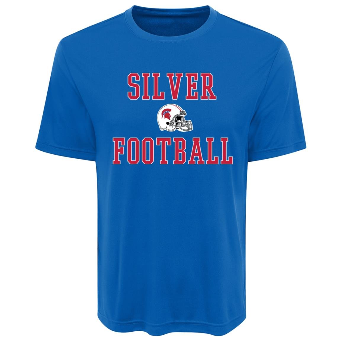BIXBY SILVER FOOTBALL ADULT PERFORMANCE TEE - The Club